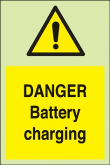 danger battery charging 