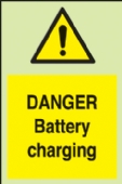 danger battery charging 