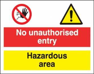 no unauthorised entry 