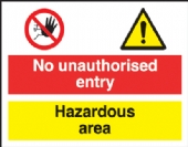 no unauthorised entry 