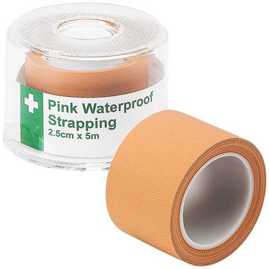 HypaPlast Pink Washproof Strapping Tape 2.5cm x 5M