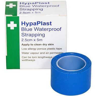 HypaPlast Blue Washproof Strapping Tape 2.5cm x 5M