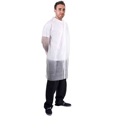 MultiSAVE Pk50 - Supertouch PP Non-Woven Disposable Coats (Pack 50)