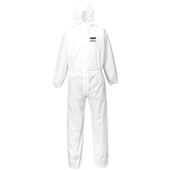 Portwest ST30 White Biztex SMS Disposable Coverall Type 5/6 55g