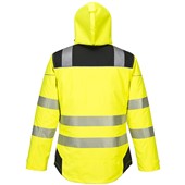 Portwest T400 PW3 Yellow/Black Padded Waterproof Hi Vis Winter Jacket 