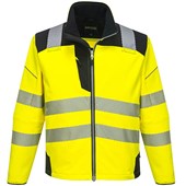 Portwest T402 Yellow PW3 Hi Vis Softshell Jacket (3L)