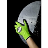 TraffiGlove TG5140 MicroDex Ultra Cut C Nitrile Foam Palm Coated Green Gloves - 13g