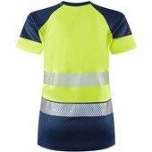 Leo Workwear Lorna Yellow EcoViz Performance Dual Colour Women's Hi Vis T-Shirt