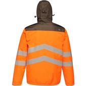 Regatta TRA316 Tactical Orange Hi Vis Waterproof Breathable Overhead Bomber Jacket