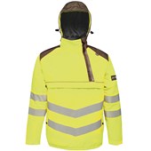 Regatta TRA316 Tactical Yellow Hi Vis Waterproof Breathable Overhead Bomber Jacket