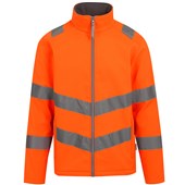 Regatta TRA712 Pro Contract Ablaze Orange Hi Vis Softshell Jacket (2L)