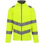 Regatta TRA712 Pro Contract Ablaze Yellow Hi Vis Softshell Jacket (2L)