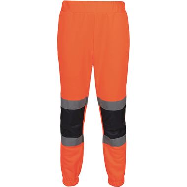 Regatta TRJ503 Pro Orange/Navy Two Tone Hi Vis Jogging Bottoms