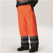 Regatta TRJ523 Pro Orange/Navy Two Tone Waterproof Padded Hi Vis Trouser