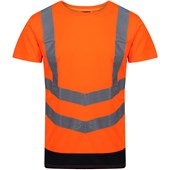 Regatta TRS194 Pro Orange/Navy Two Tone Hi Vis T-Shirt