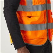 Regatta TRS251 Pro Orange Zipped Hi Vis Executive Vest