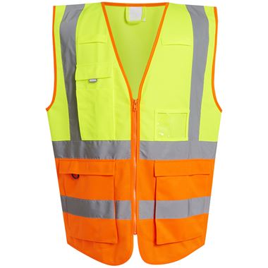 Regatta TRS251 Pro Two Tone Zipped Hi Vis Executive Vest