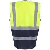 Regatta TRS251 Pro Two Tone Zipped Hi Vis Executive Vest