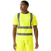 Regatta TRS270 Pro Contract Yellow Hi Vis T-Shirt