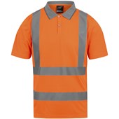 Regatta TRS271 Pro Contract Orange Hi Vis Polo Shirt