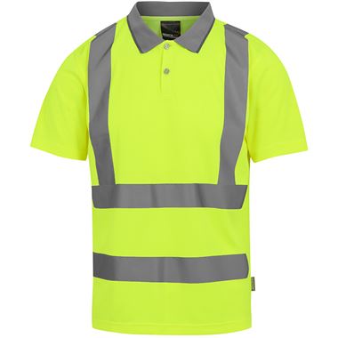 Regatta TRS271 Pro Contract Yellow Hi Vis Polo Shirt