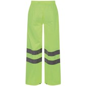 Regatta TRW498 Pro Yellow Hi Vis Waterproof Breathable Packaway Trouser