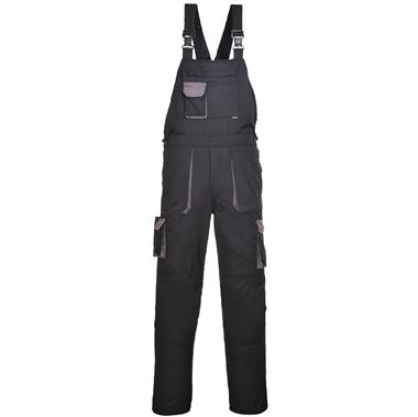 Portwest TX12 Texo Contrast Polycotton Bib & Brace Overalls 245g