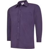 Uneek UC709 Mens Long Sleeve Poplin Shirt 120g