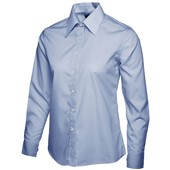 Uneek UC711 Ladies Long Sleeve Poplin Shirt 120g