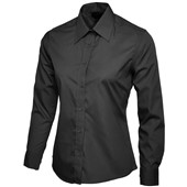 Uneek UC711 Ladies Long Sleeve Poplin Shirt 120g