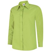 Uneek UC711 Ladies Long Sleeve Poplin Shirt 120g