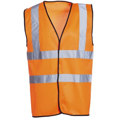 Orange Hi Vis Vest - Fully Conforms EN ISO 20471 Class 2