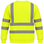 Uneek UC813 Yellow Hi Vis Crew Neck Sweatshirt