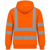 Uneek UC814 Rail Orange Hi Vis Hooded Sweatshirt