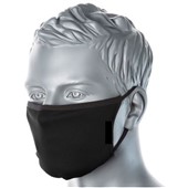 Reusable Anti-Microbial Fabric Face Mask Black (Single Mask)