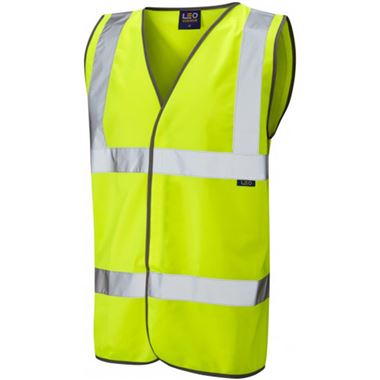 Leo Workwear Tarka Yellow Hi Vis Vest