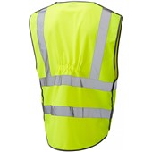 Leo Workwear Barnstaple Yellow Superior 3-Part Quick Release Hi Vis Vest