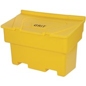 Winter Safety Starter Kit - Grit Bin with 8 x 25kg White De-icing Salt and Optio Salt Spreader