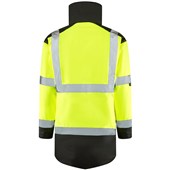 Leo Workwear Tawstock Yellow EcoViz 4K Baffle Lined Waterproof Hi Vis Jacket