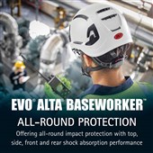 JSP EVO Alta Baseworker Safety Helmet - Vented - Wheel Ratchet - ARB170-000-100