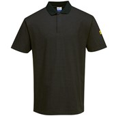Portwest AS21 Protective Anti-Static ESD Short Sleeve Polo Shirt 195g