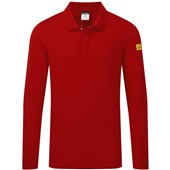 Portwest AS23 Anti-Static ESD Long Sleeve Polo Shirt