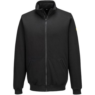 Portwest AS25 Anti-Static ESD Full Zip Sweatshirt