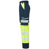 Leo Workwear Winswell EcoViz Women's Yellow Stretch Hi Vis Cargo Trouser
