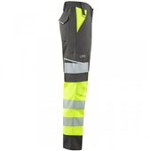Leo Workwear Winswell EcoViz Women's Yellow Stretch Hi Vis Cargo Trouser