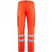 Leo Workwear Winsford EcoViz Orange Stretch Hi Vis Cargo Trouser