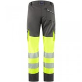 Leo Workwear Winsford EcoViz Yellow Stretch Hi Vis Cargo Trouser