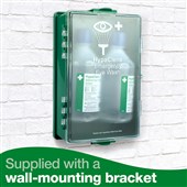 Eye Wash Cabinet with Wall Mount Bracket (2 x 500ml Eyewash)