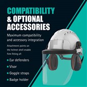 JSP EVO2 Safety Helmet - Vented Slip Ratchet Mid Peak