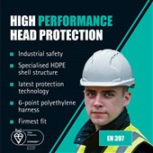 JSP EVO2 Safety Helmet - Vented Slip Ratchet Mid Peak